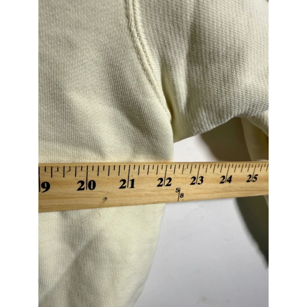 Nike Court Heritage French Terry Hoodie Cream Sail Tennis Logo Womens L